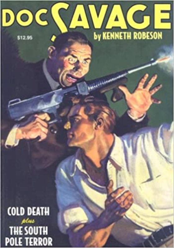 Book cover for "The South Pole Terror" by Lester Dent