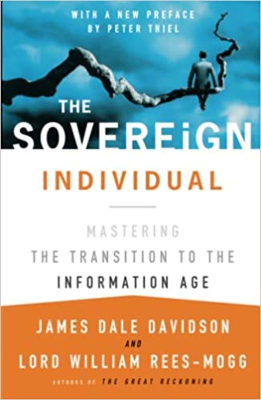 Book cover for "The Sovereign Individual" by James Dale Davidson