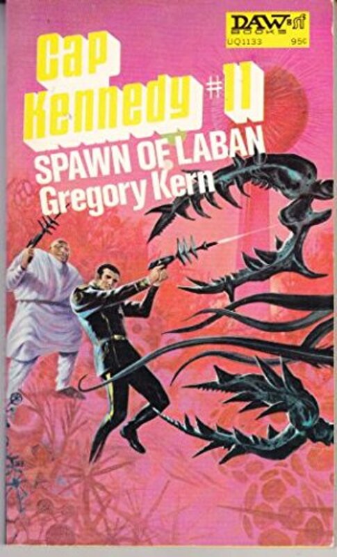 Book cover for "The Spawn of Laban" by EC Tubb