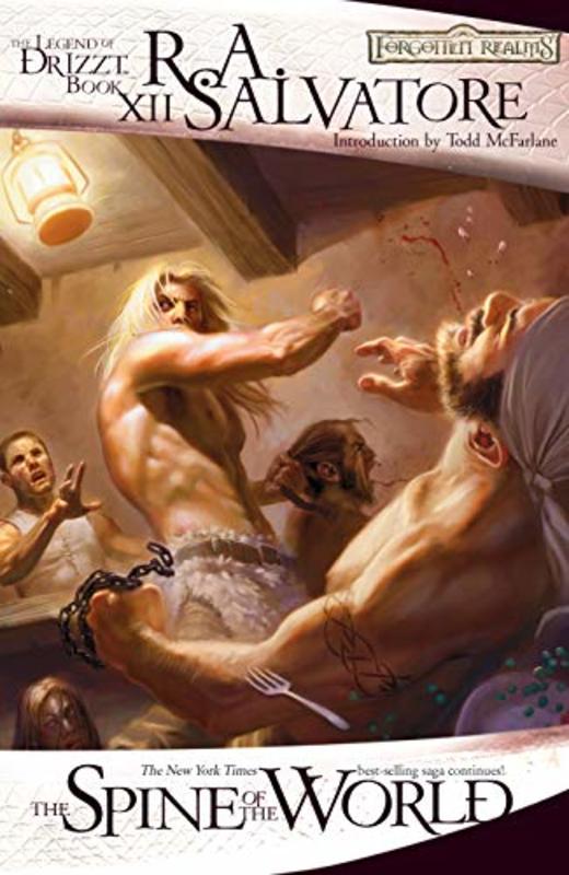 Book cover for "The Spine of the World" by RA Salvatore