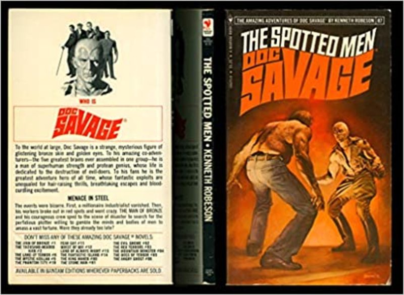 Book cover for "The Spotted Men" by Lester Dent