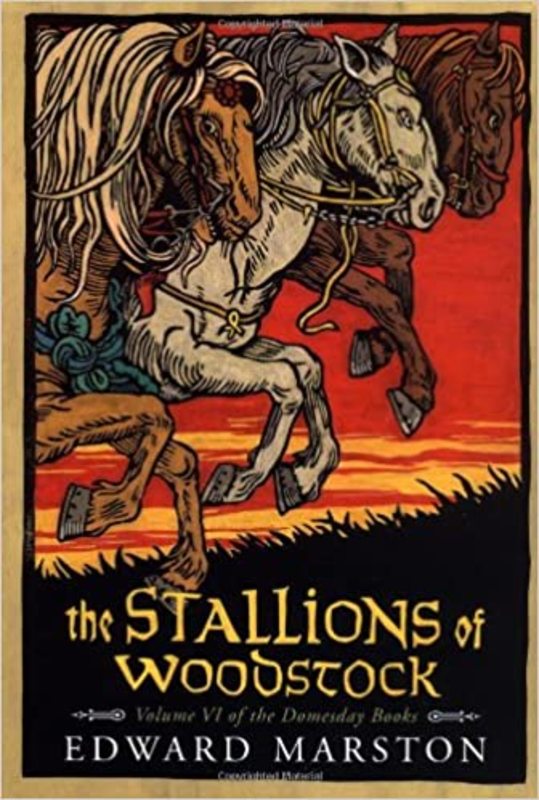 Book cover for "The Stallions of Woodstock" by Edward Marston