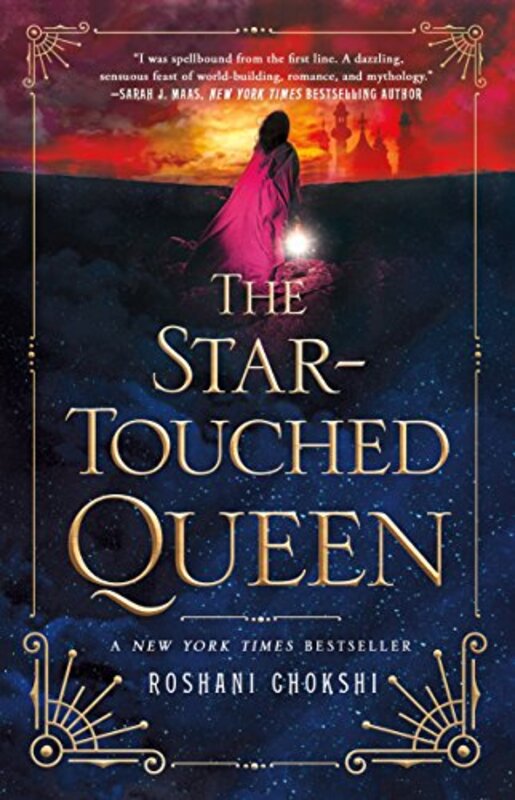 Book cover for "The Star-Touched Queen" by Roshani Chokshi