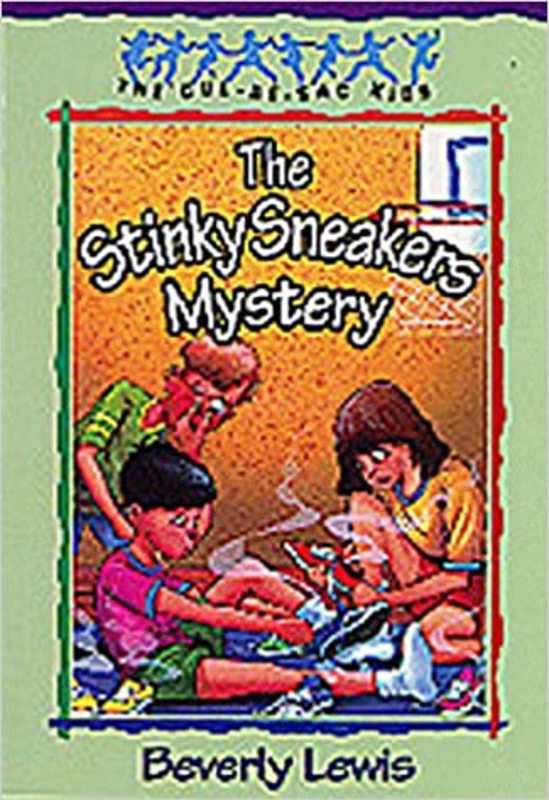 Book cover for "The Stinky Sneakers Mystery" by Beverly Lewis