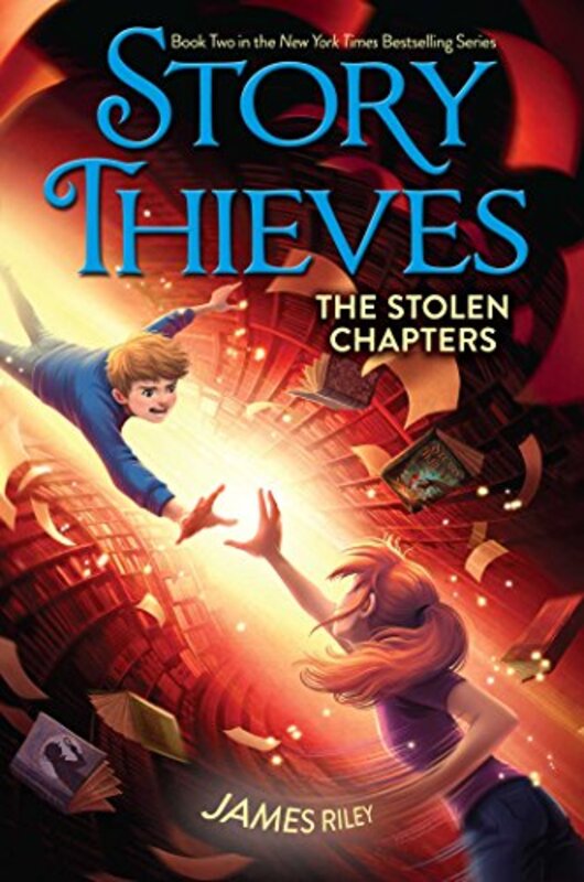 Book cover for "The Stolen Chapters" by James Riley