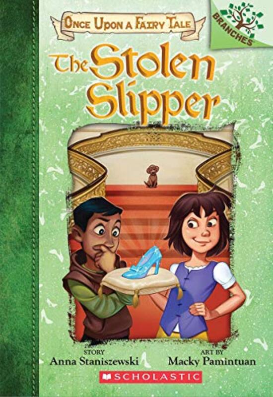Book cover for "The Stolen Slipper" by Anna Staniszewski