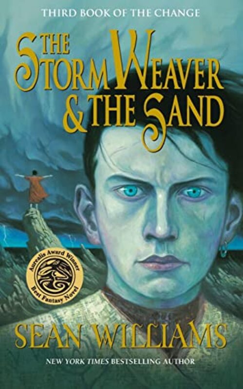 Book cover for "The Storm Weaver and the Sand" by Sean Williams