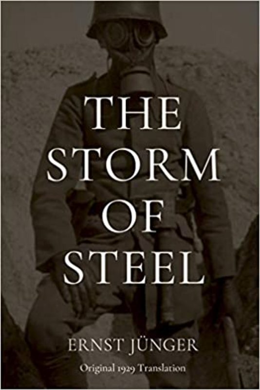 Book cover for "The Storm of Steel" by Ernst Jünger
