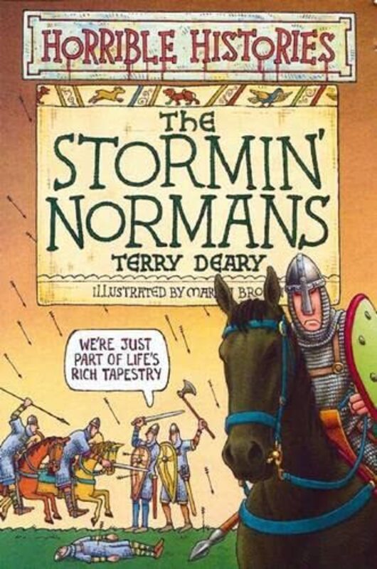 Book cover for "The Stormin' Normans" by Terry Deary