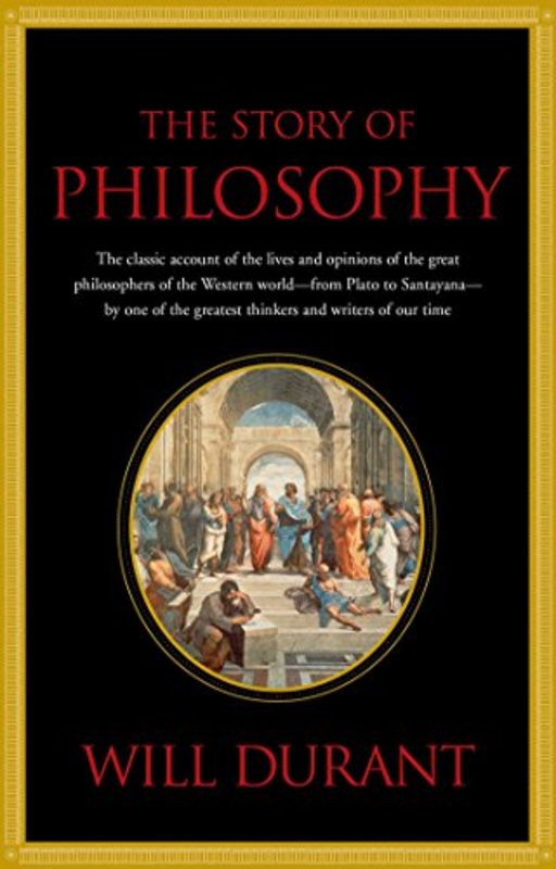 Book cover for "The Story of Philosophy" by Will Durant