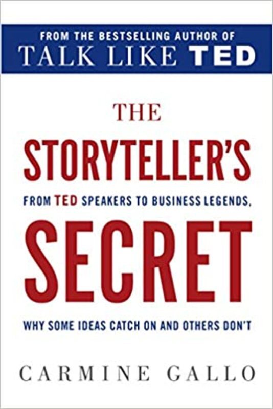 Book cover for "The Storyteller's Secret" by Carmine Gallo