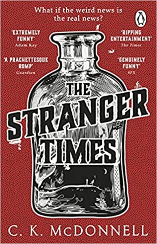 Book cover for "The Stranger Times" by Caimh McDonnell