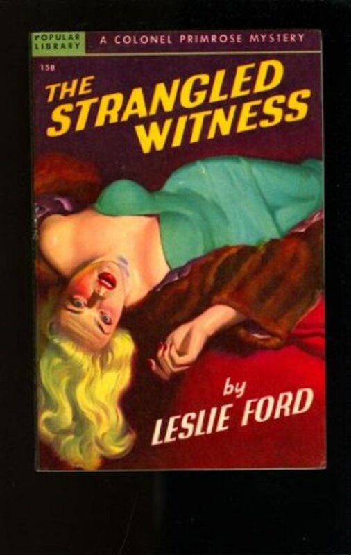 Book cover for "The Strangled Witness" by Leslie Ford