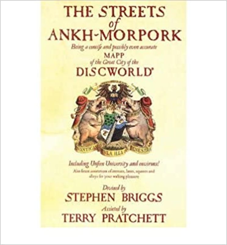 Book cover for "The Streets of Ankh Morpork" by Terry Pratchett