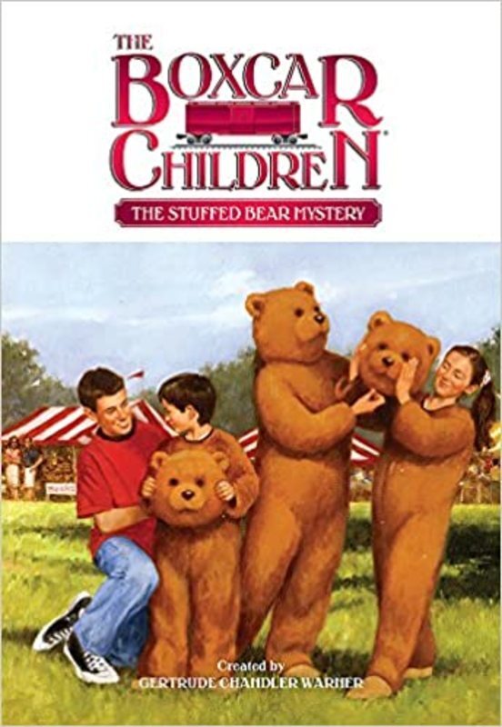 Book cover for "The Stuffed Bear Mystery" by Gertrude Chandler Warner