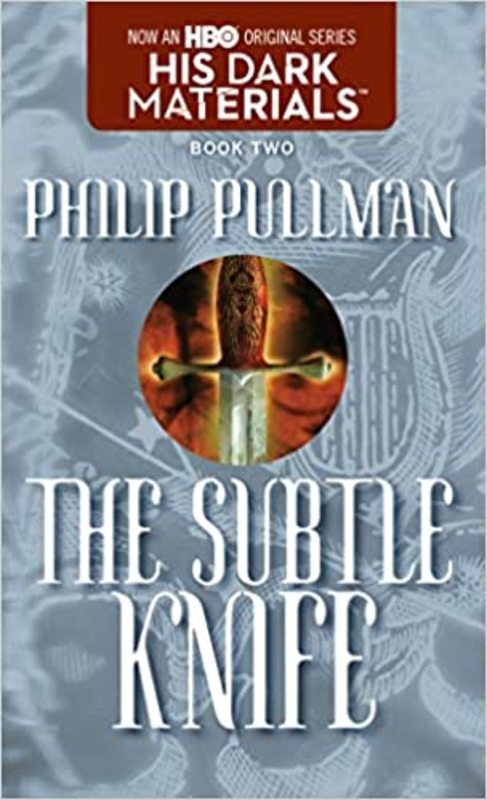 Book cover for "The Subtle Knife" by Philip Pullman