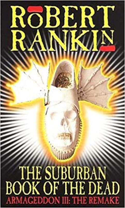 Book cover for "The Suburban Book of the Dead" by Robert Rankin