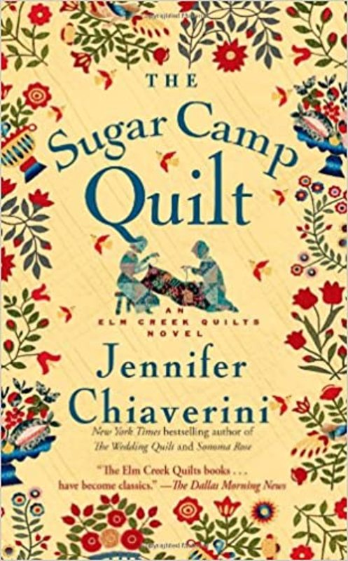 Book cover for "The Sugar Camp Quilt" by Jennifer Chiaverini