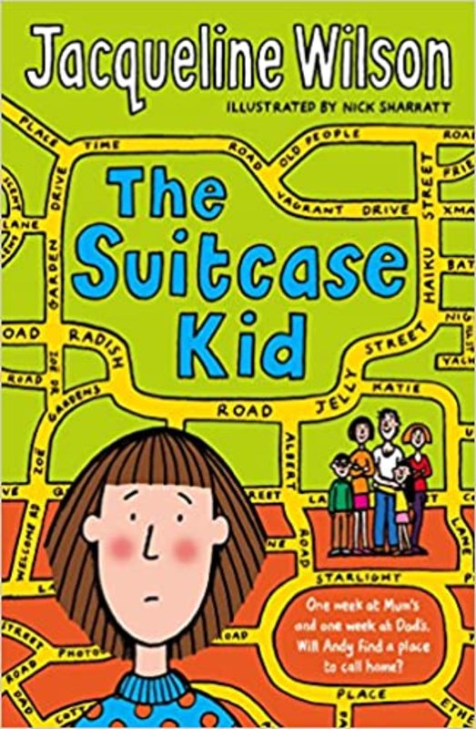 Book cover for "The Suitcase Kid" by Jacqueline Wilson