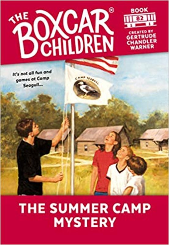 Book cover for "The Summer Camp Mystery" by Gertrude Chandler Warner
