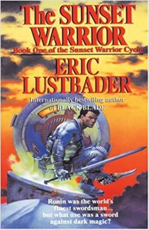 Book cover for "The Sunset Warrior" by Eric Van Lustbader