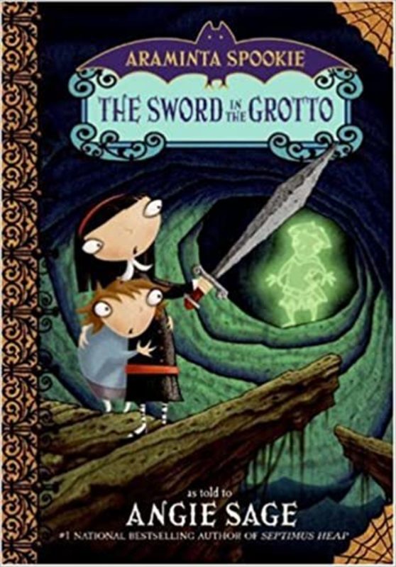 Book cover for "The Sword in the Grotto" by Angie Sage