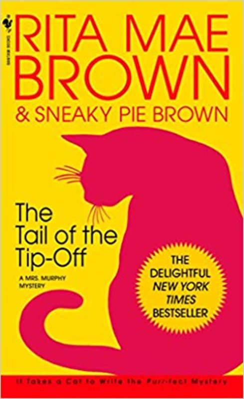 Book cover for "The Tail of the Tip-Off" by Rita Mae Brown