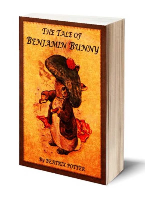 Book cover for "The Tale of Benjamin Bunny" by Beatrix Potter