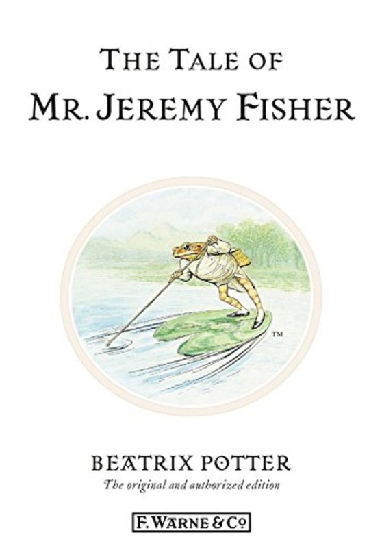 Book cover for "The Tale of Mr. Jeremy Fisher" by Beatrix Potter