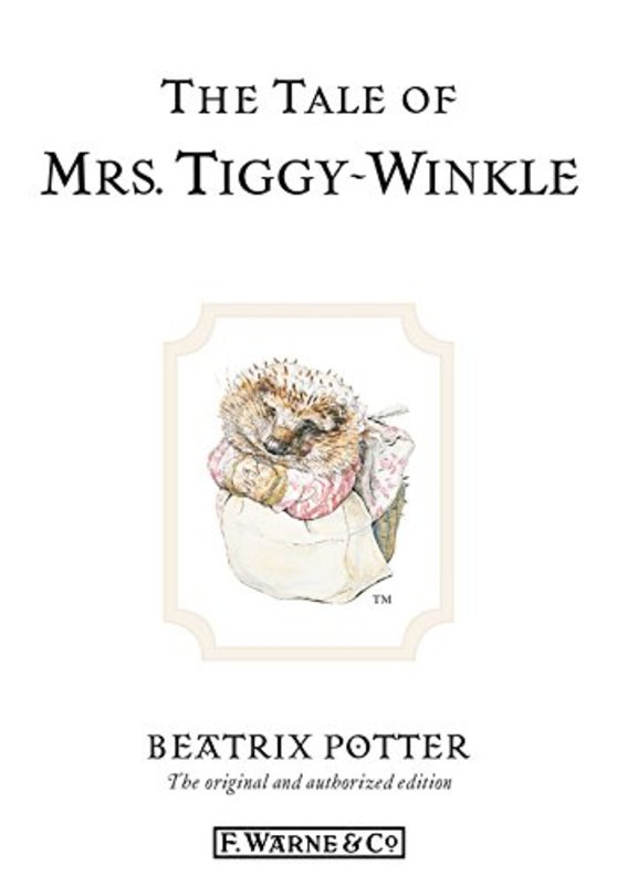 Book cover for "The Tale of Mrs. Tiggy-Winkle" by Beatrix Potter