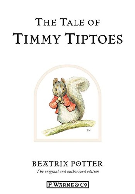 Book cover for "The Tale of Timmy Tiptoes" by Beatrix Potter