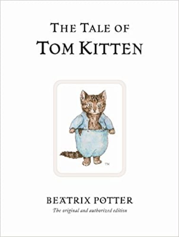 Book cover for "The Tale of Tom Kitten" by Beatrix Potter