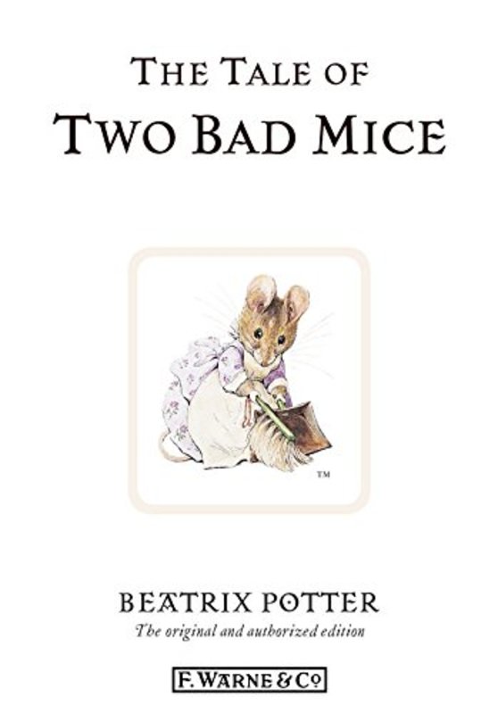 Book cover for "The Tale of Two Bad Mice" by Beatrix Potter