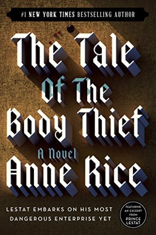 Book cover for "The Tale of the Body Thief" by Anne Rice