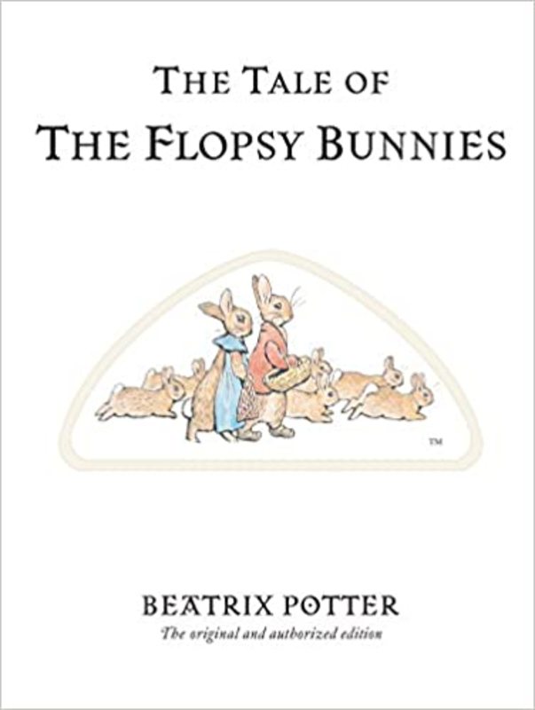 Book cover for "The Tale of the Flopsy Bunnies" by Beatrix Potter