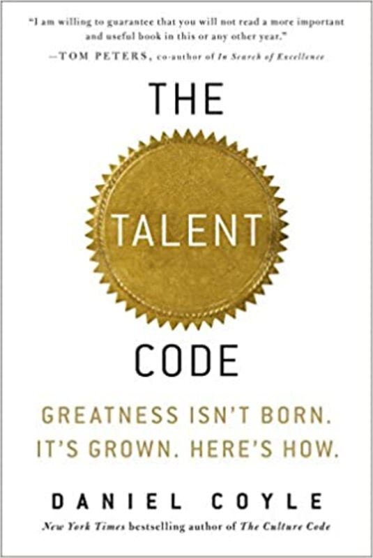 Book cover for "The Talent Code" by Daniel Coyle