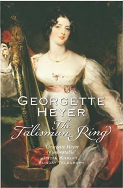 Book cover for "The Talisman Ring" by Georgette Heyer