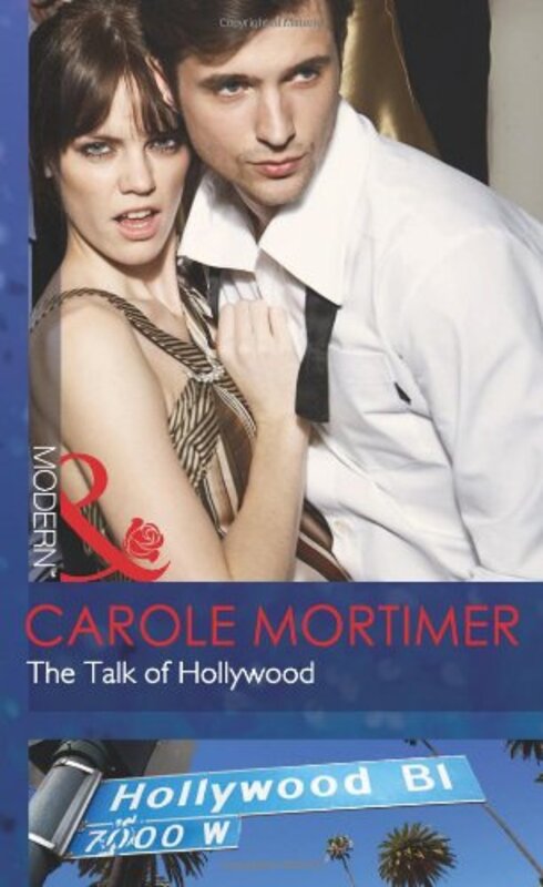 Book cover for "The Talk of Hollywood" by Carole Mortimer