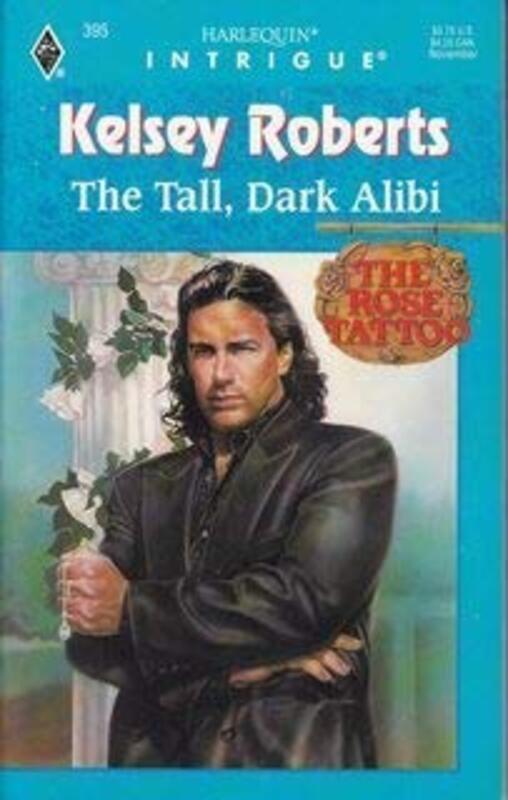 Book cover for "The Tall, Dark Alibi" by Kelsey Roberts
