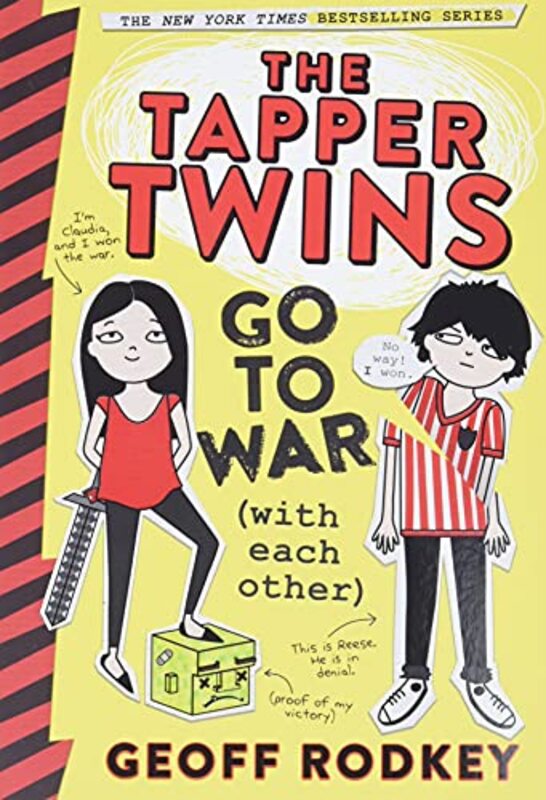 Book cover for "The Tapper Twins Go to War" by Geoff Rodkey