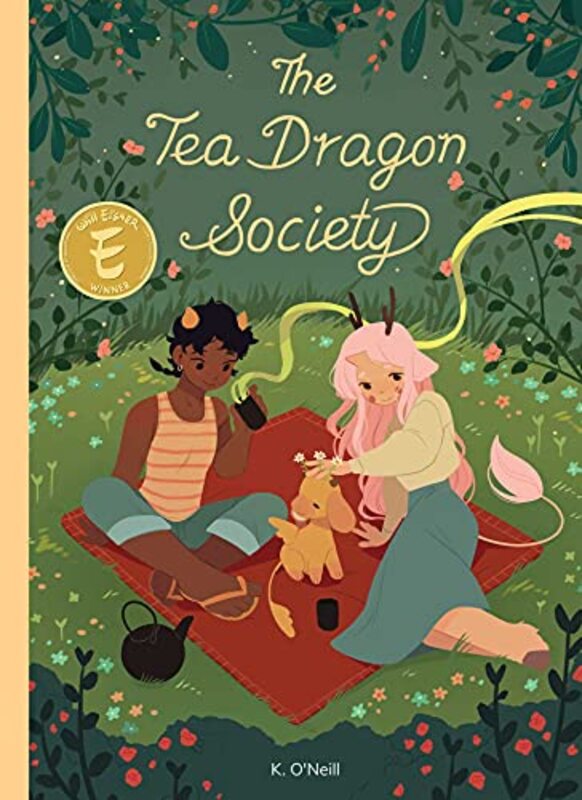 Book cover for "The Tea Dragon Society" by Katie O'Neill