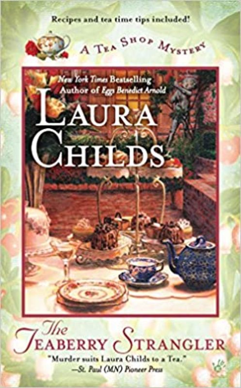 Book cover for "The Teaberry Strangler" by Laura Childs