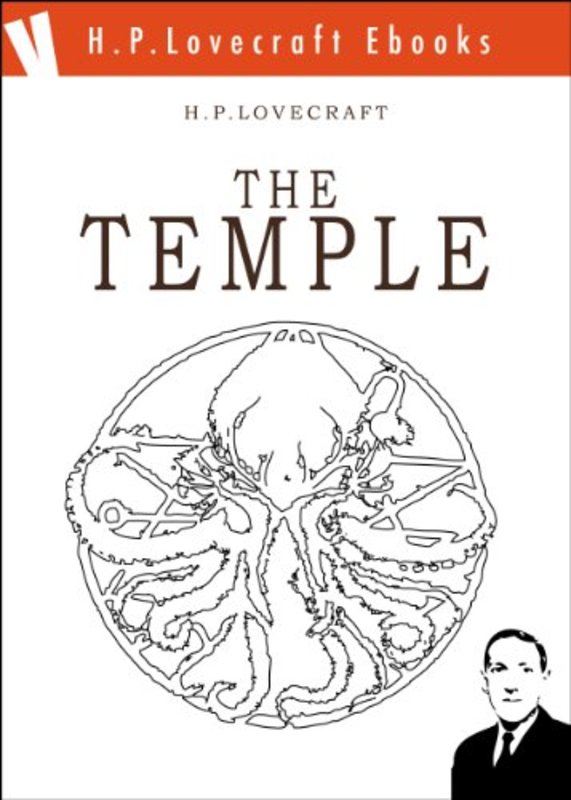 Book cover for "The Temple" by H. P. Lovecraft