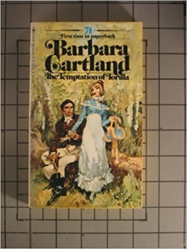 Book cover for "The Temptation of Torilla" by Barbara Cartland