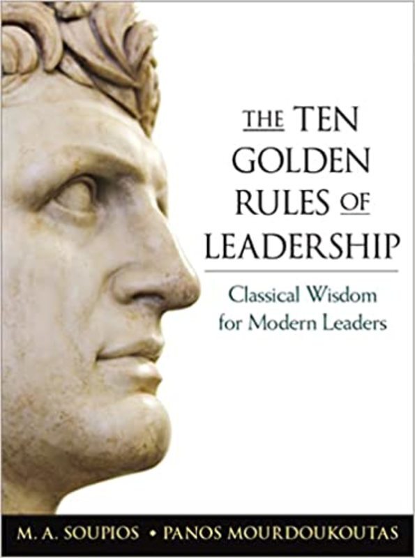 Book cover for "The Ten Golden Rules of Leadership" by M. Soupio