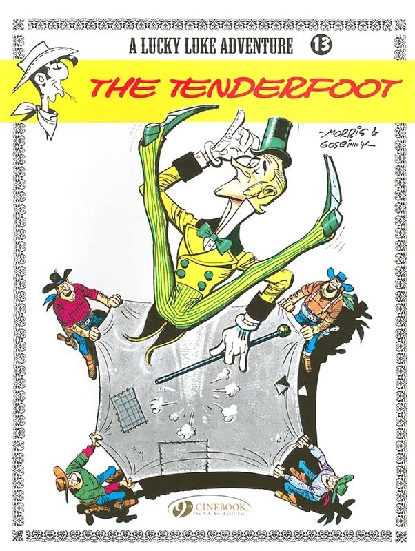 Book cover for "The Tenderfoot" by Rene Goscinny