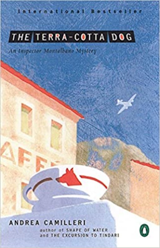 Book cover for "The Terra-Cotta Dog" by Andrea Camilleri