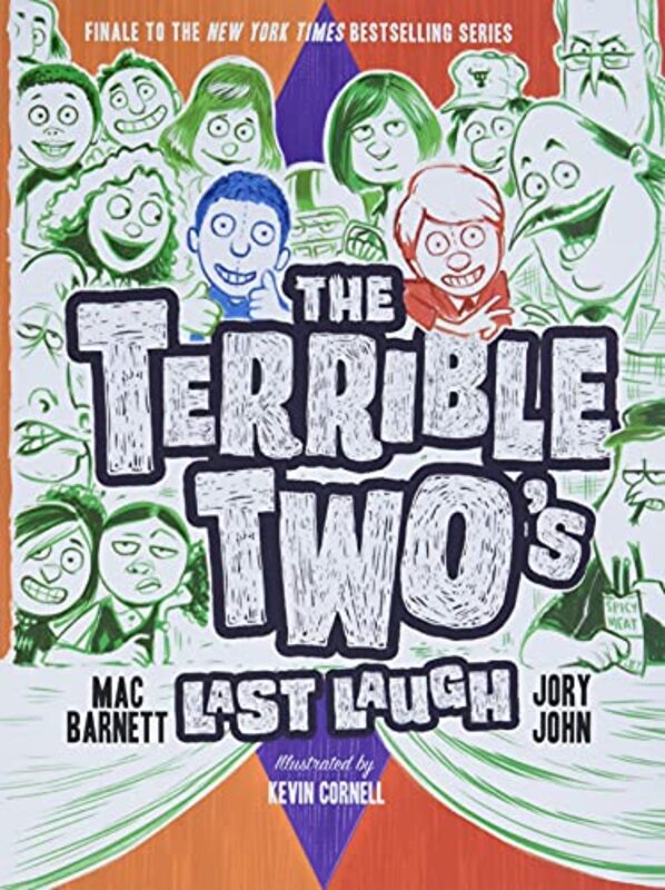 Book cover for "The Terrible Two's Last Laugh" by Mac Barnett