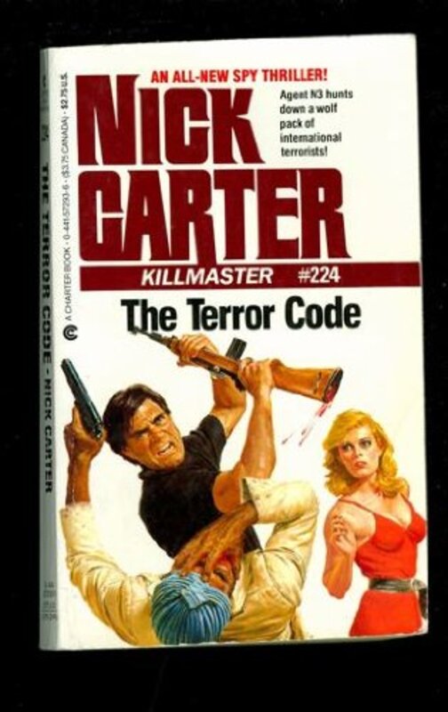 Book cover for "The Terror Code" by Nick Carter