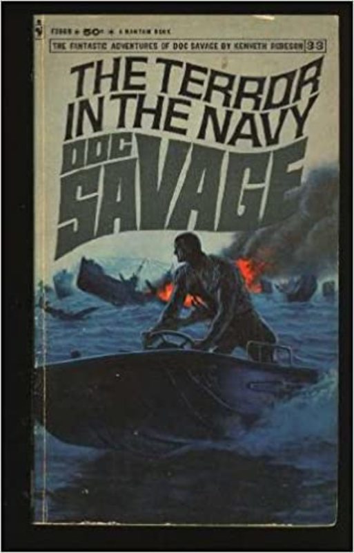 Book cover for "The Terror in the Navy" by Lester Dent
